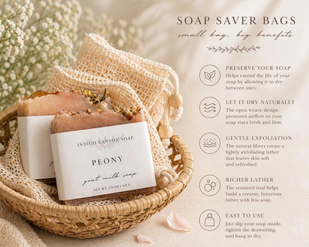 Sisal Soap Saver Pouch