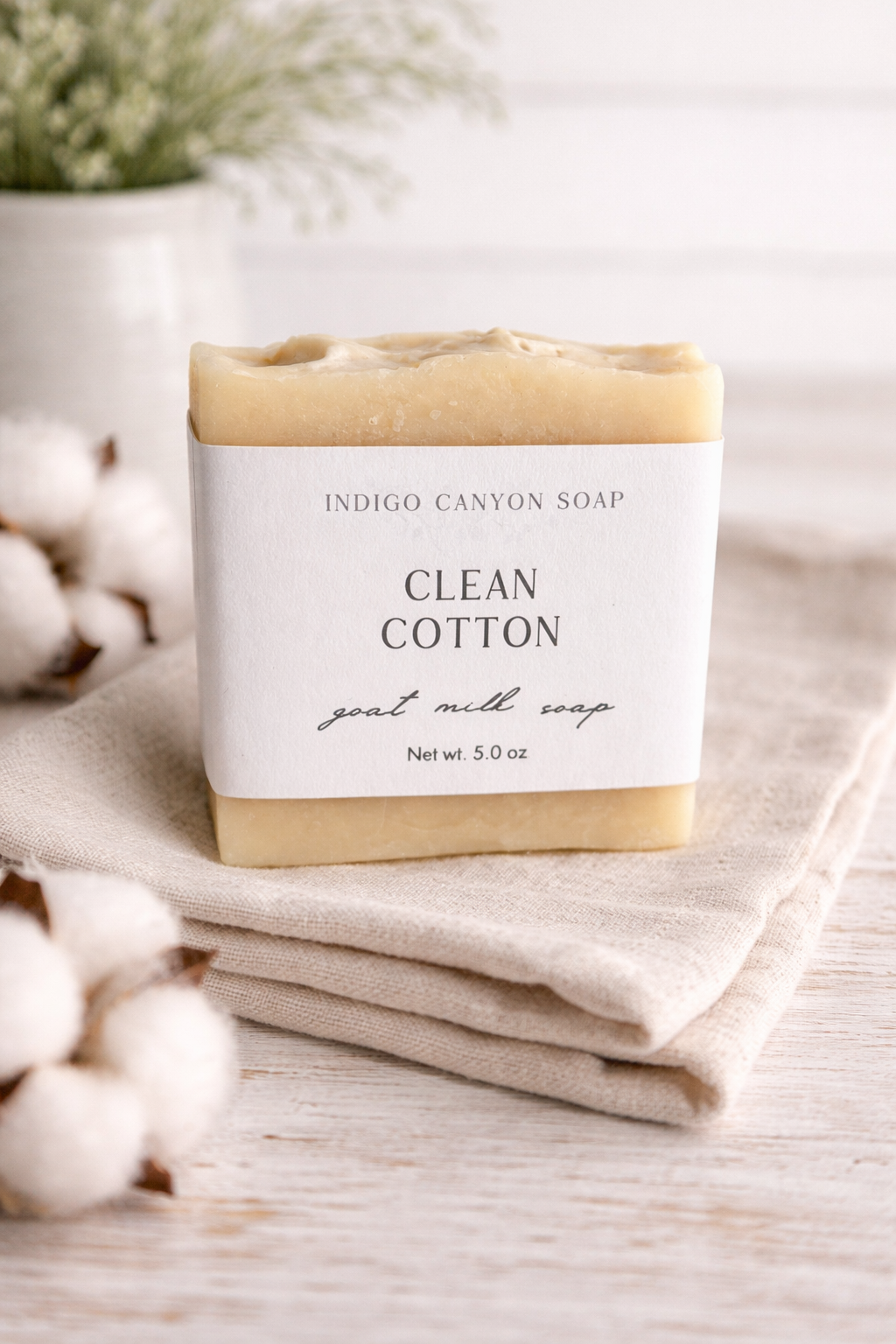 Clean Cotton Goat Milk & Tallow Soap